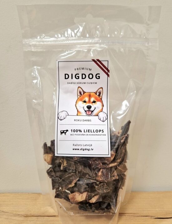 Dig Dog kārumi suņiem -  Liellopa sirds, 75g